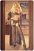 KEYGAMER Sexy Woman In The Room Metal Tin Sign, Vintage Plaque Poster Garage Bar Home Wall Decor 8 X 12 Inches