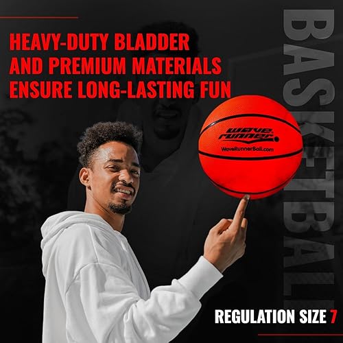 Miniatura 3 de Wave Runner Baloncesto que brilla en la oscuridad, juguetes iluminados de tamaño oficial 7 para juegos de pelota nocturna, tamaño reglamentario,
