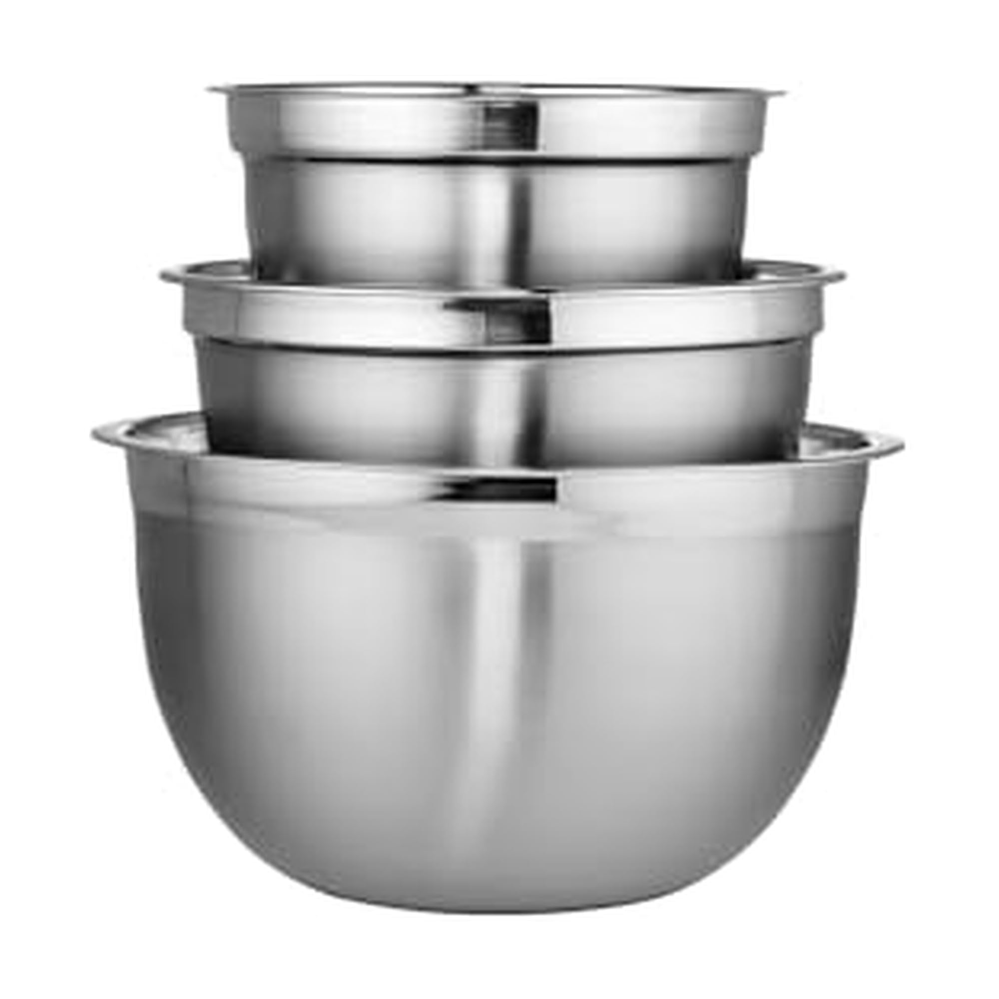 Photo 1 of ** SOLD AS IS NO REFUND/RETURN** SEE COMMENT!
Chicago Metallic Stainless Steel Bowls, Versatile Nesting Mixing Bowls for Every Kitchen Task, Set of 3