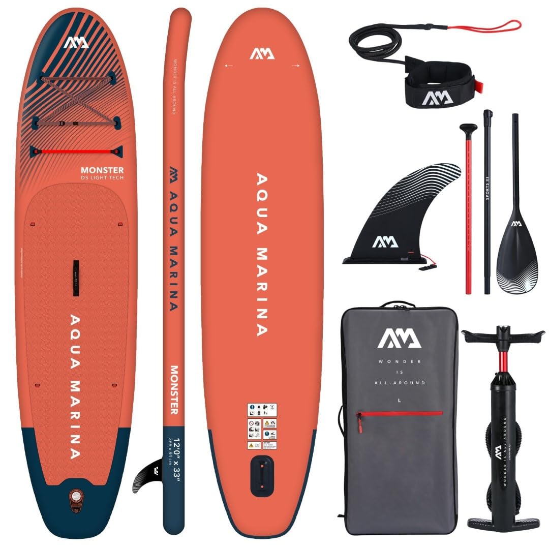 Aqua Marina Monster nadmuchiwana deska do pływania na stojąco (iSUP) Pakiet, długość 366 cm