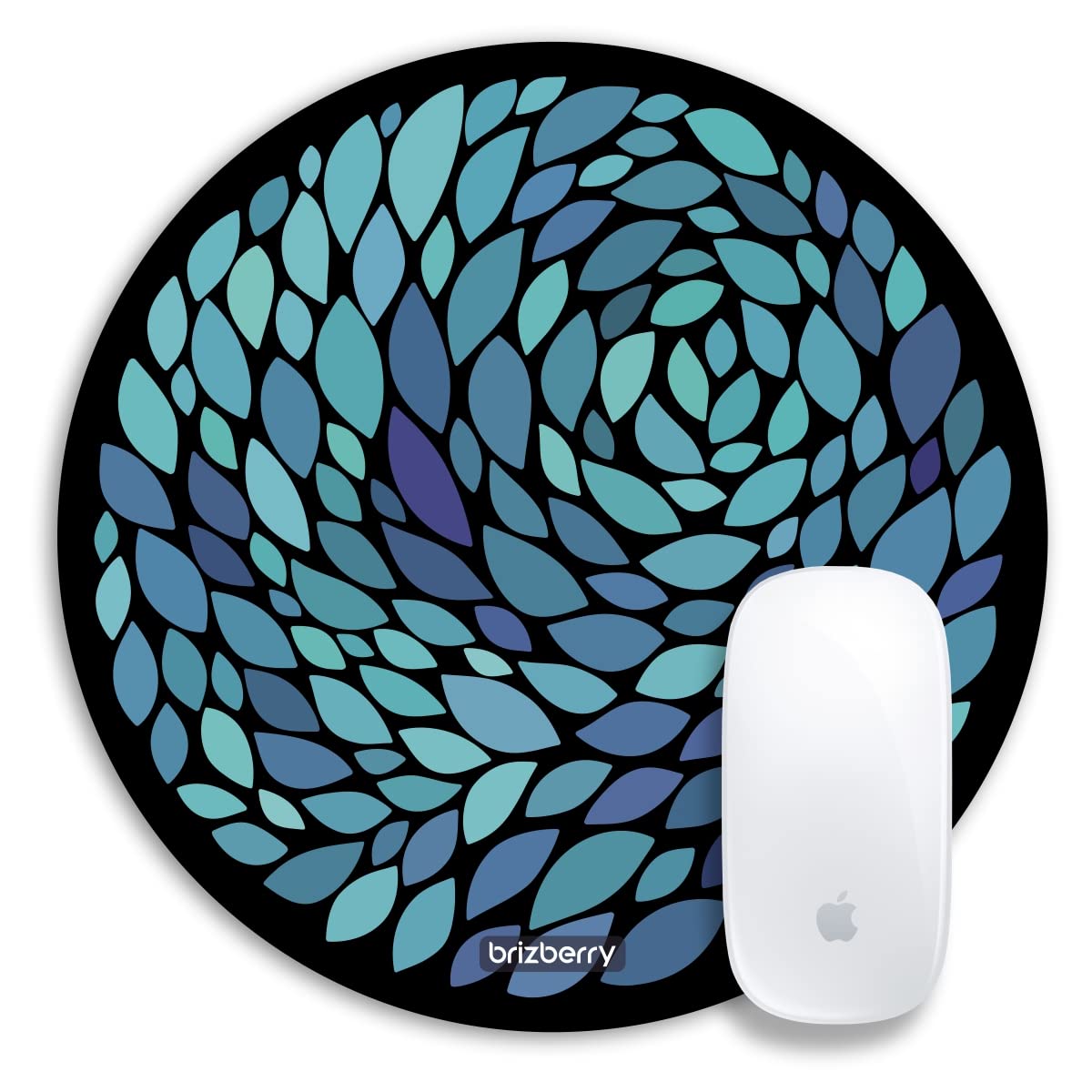 Brizberry Mouse Pad, Round Large Premium for Desktop Laptop PC Office Gaming Professional 240 X 240 X 3 mm [20% Larger]-image-12