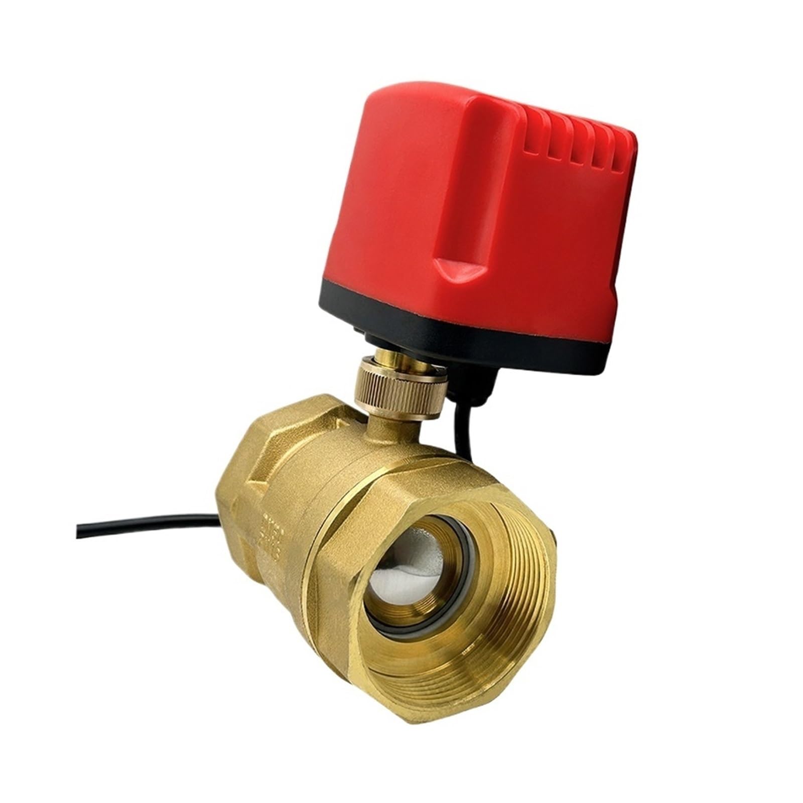 Flglqutsv 24Vdc Brass Electric Ball Valve, Dn32 Cr02 Bi-Directional 220V 12V Motorized Ball Valve 8 Nanometer(24Vdc)