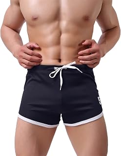 Uillui Men's Mesh Workout Gym Shorts Running Short Pants Athletic Fitted Lightweight Training Bodybuilding Jogger Shorts