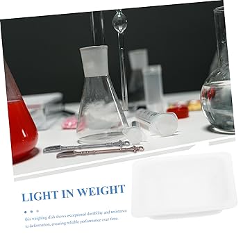 Tehaux Kitchen Weighing Pan Weigh Boats Large Weigh Boats Plastic Scale Trays Weighing Lab Dish %ec%9b%83x I.1160207660