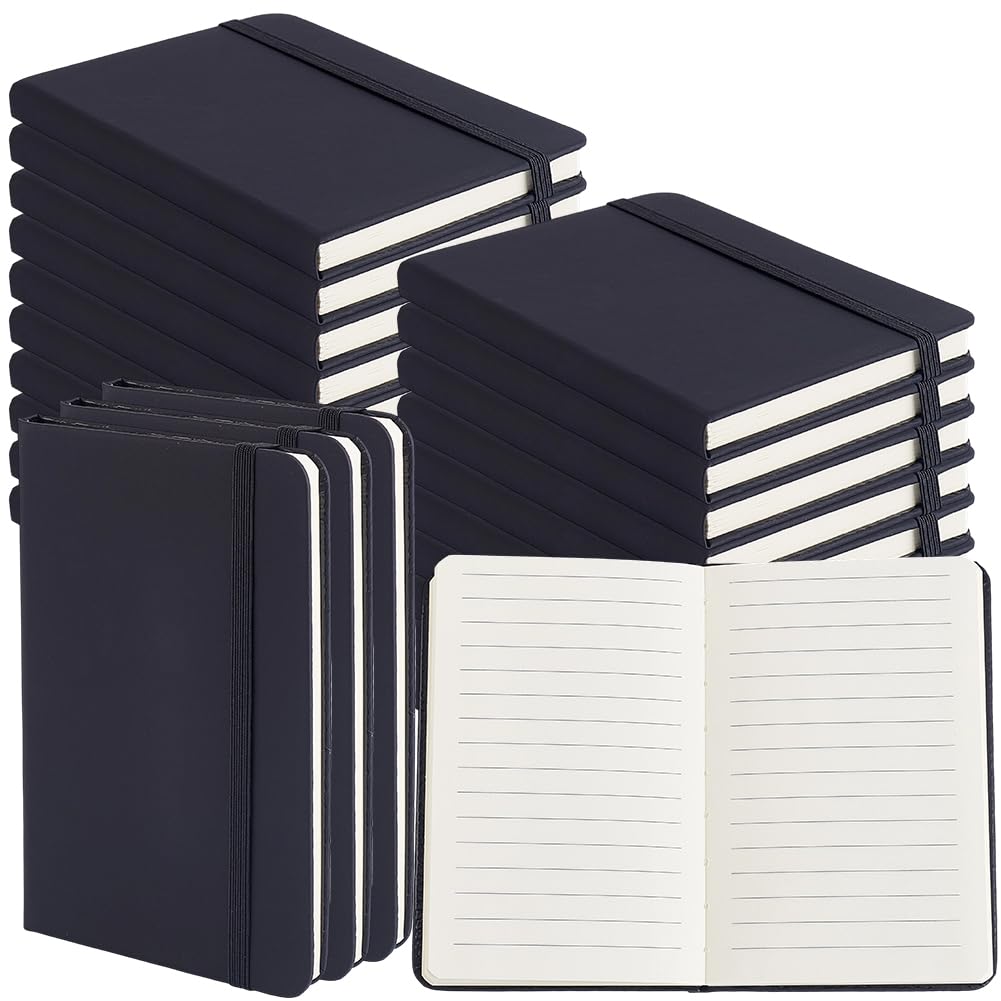 CREATCABIN 20 Pack Pocket Small Notebooks Bulk A6 Pocket Journals Hardcover