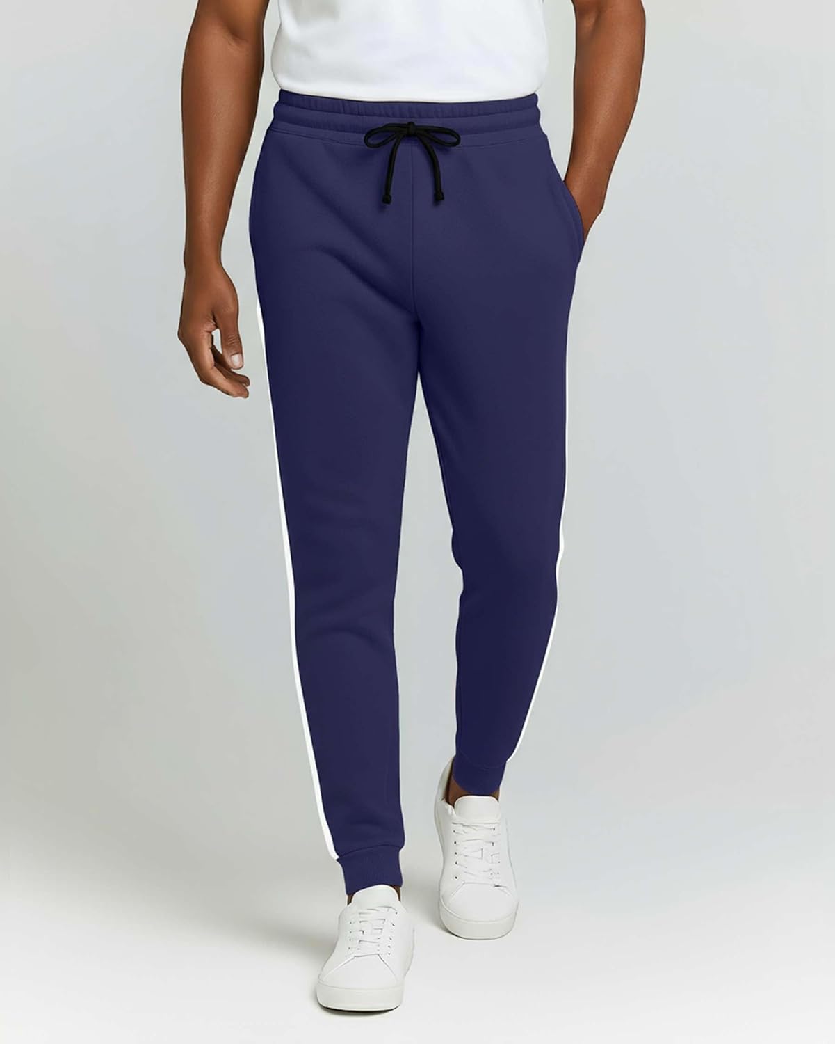 Real Essentials 3 Pack: Men's Cotton Fleece Jogger Sweatpants - Athletic Pants Bottoms with Pockets (Big & Tall Available) - Image 2