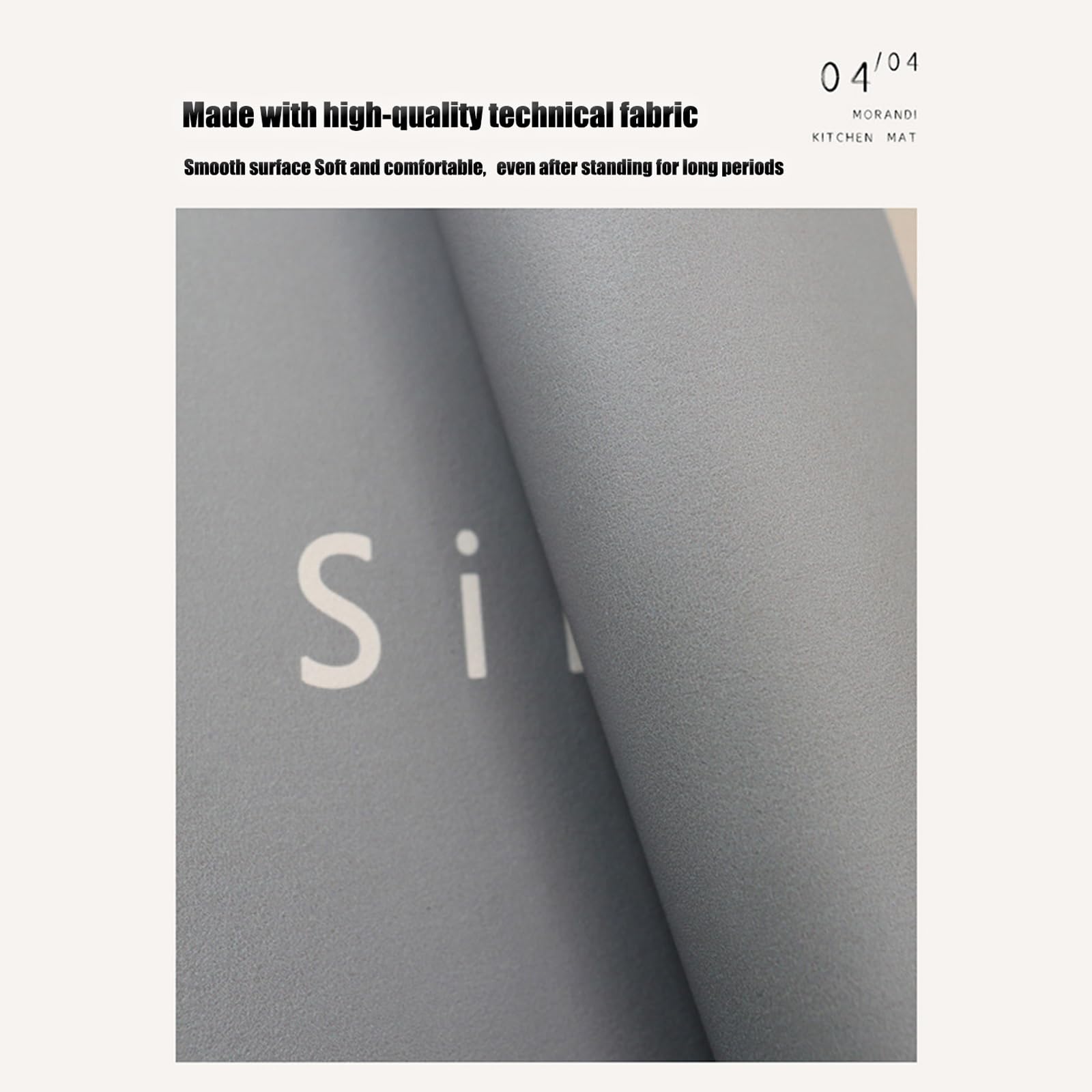 Tapis de cuisine anti-fatigue, tapis de sol antidérapant imperméable et résistant aux taches pour la maison et le bureau