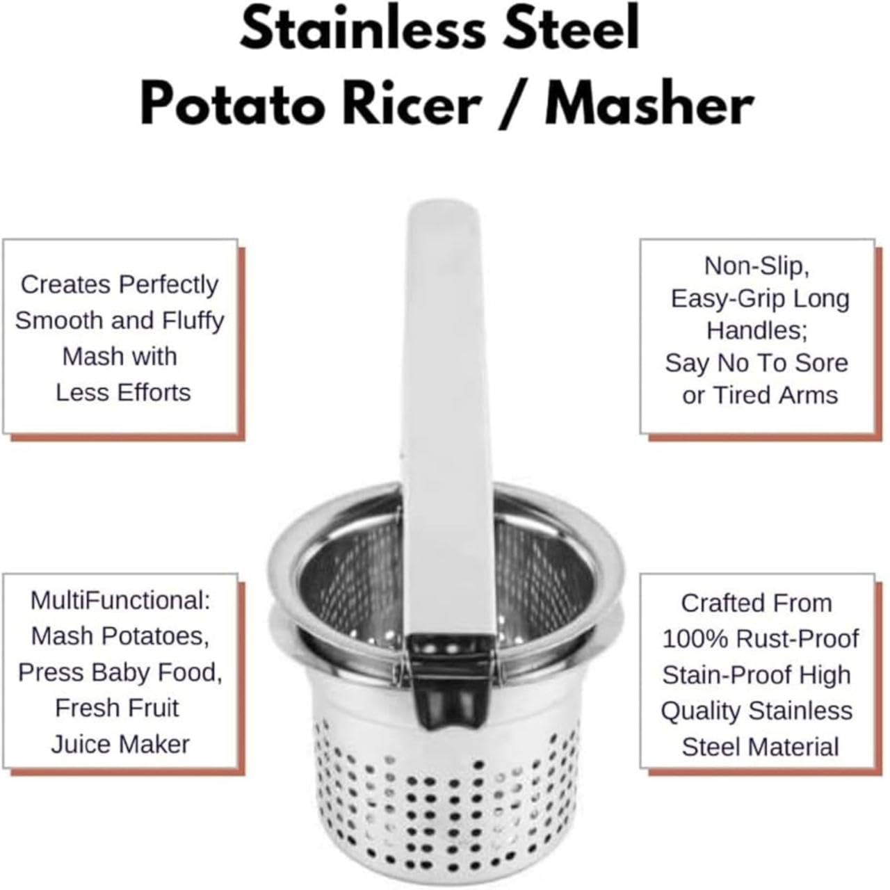 Mooli Squeezer - Potato Masher & Vegetable Squeezer -2