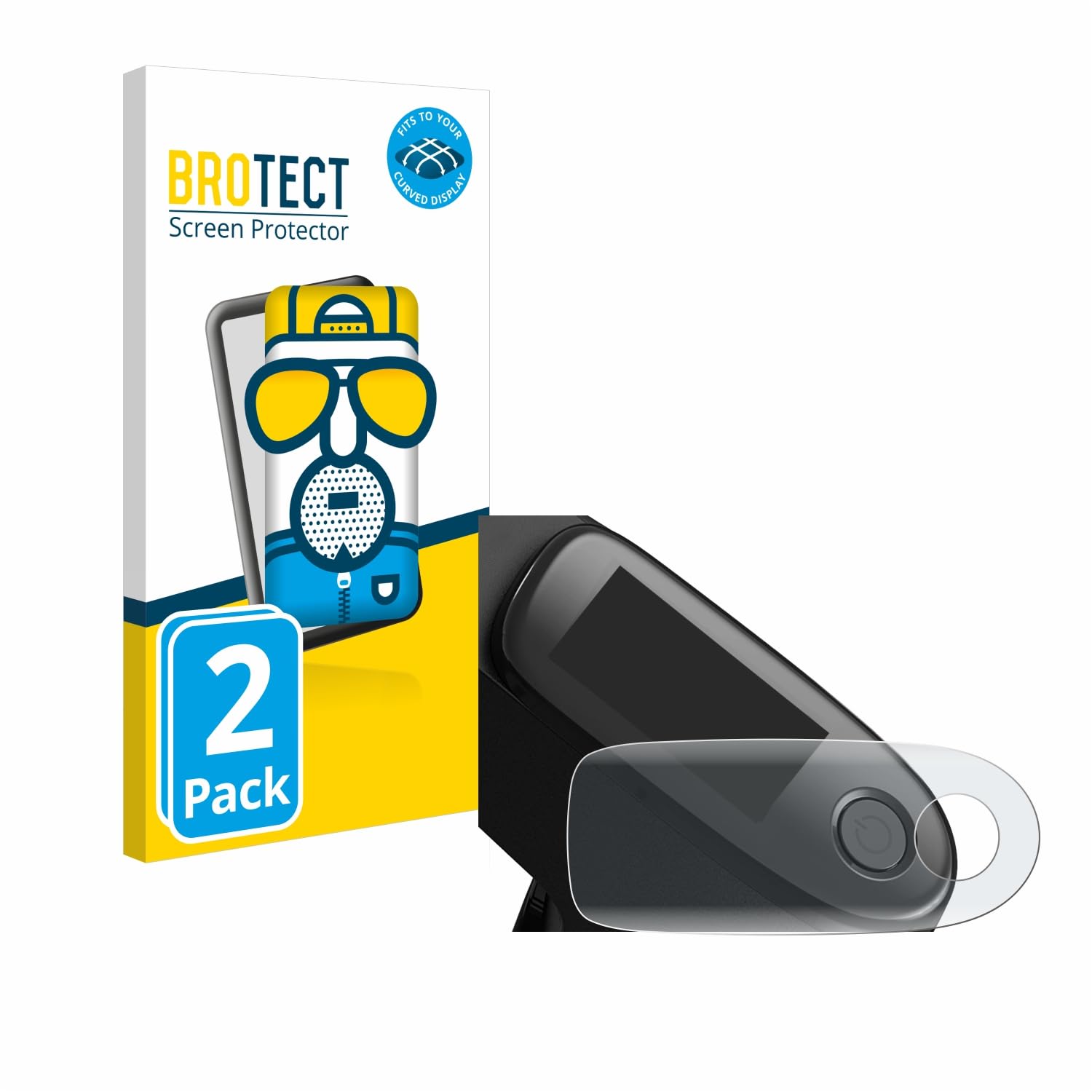 brotect 3D Curved Screen Protector Matte Compatible with Segway Ninebot KickScooter F40D (2 Pack) - Full Screen Coverage