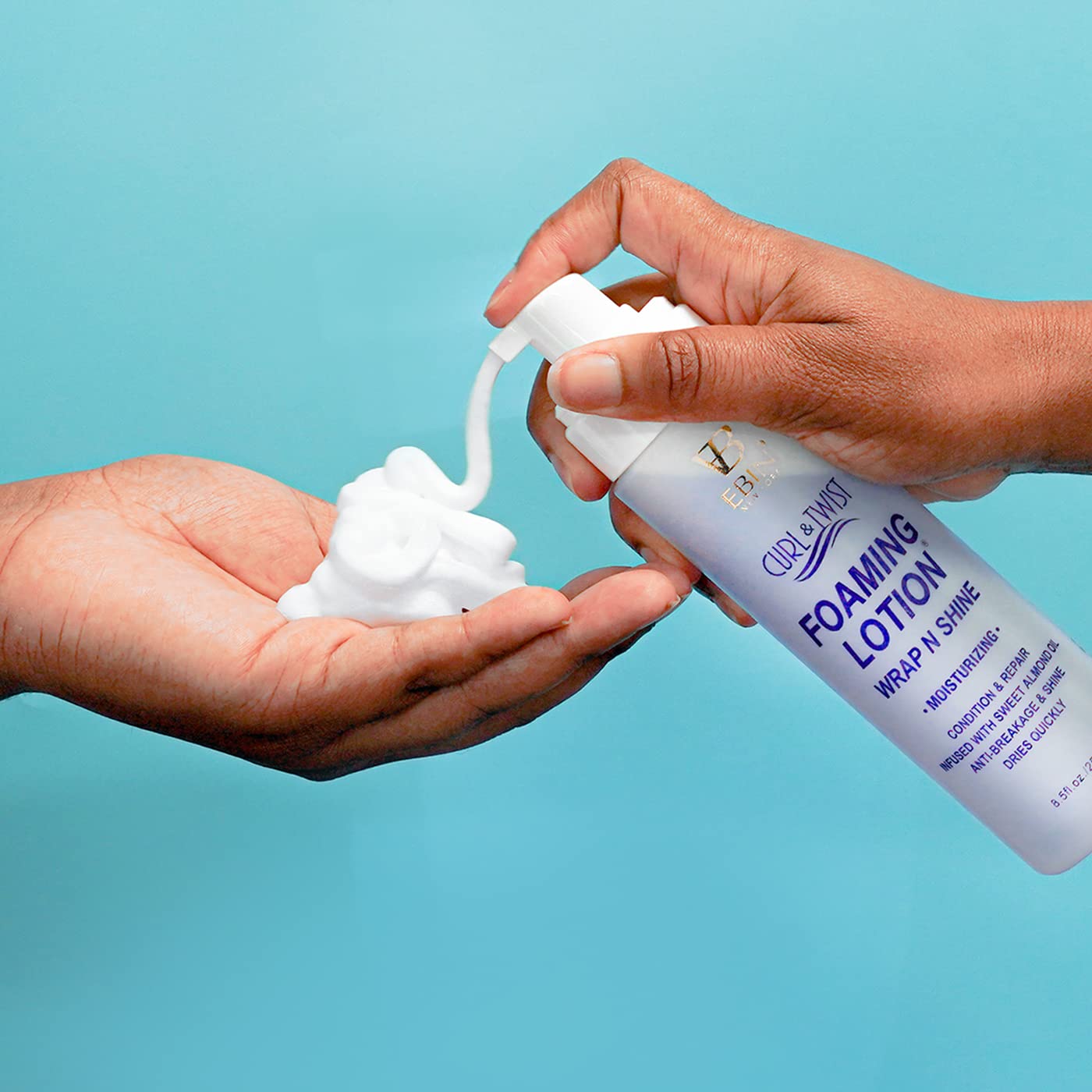 EBIN NEW YORK Curl & Twist Foaming Lotion Moisturizing 8.5 oz, Clear, 251.38 ml (Pack of 1) - Image 4