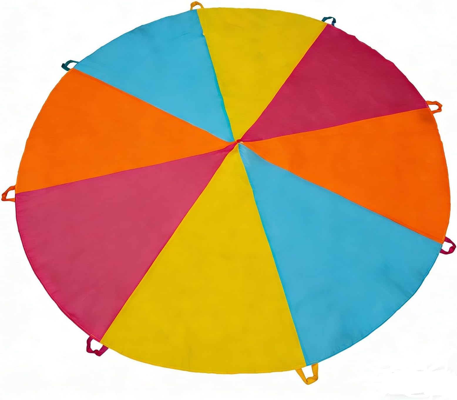SPINFOX Multicolored Parachute - 6FT, 10FT, 20FT with Handles for Kids Indoor Outdoor Play