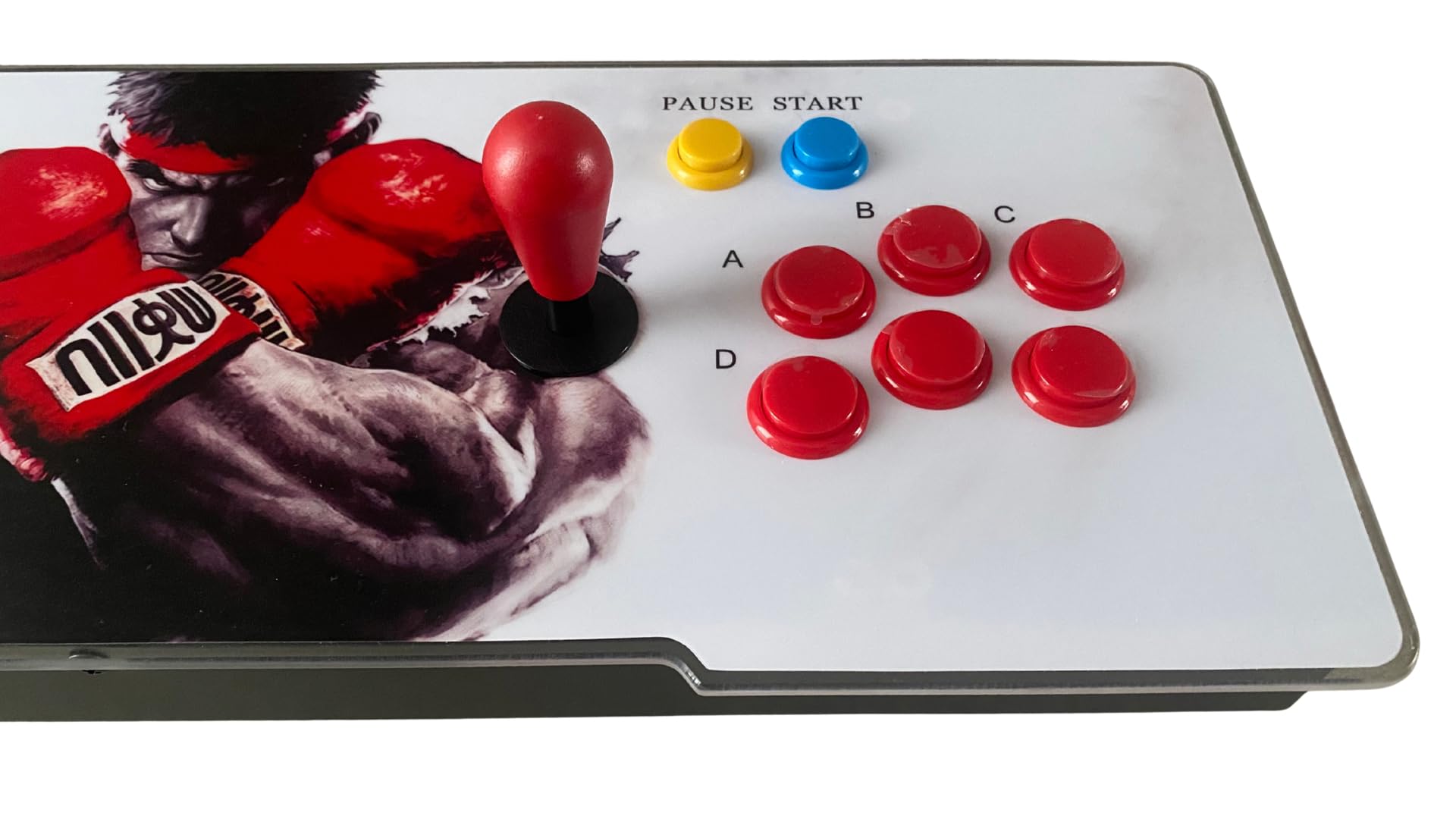 Consola Arcade con 28000 Juegos Retro y Juegos 3D con LED Que cambian de Color y Sistema de Sonido y joysticks ovalados