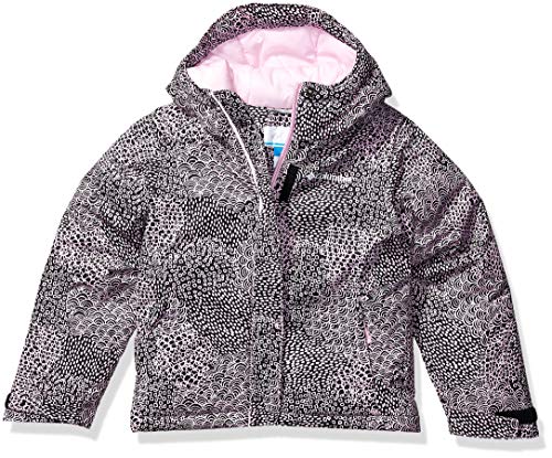 Columbia Girls' Big Horizon Ride Jacket, Pink Clover Doodle, Medium
