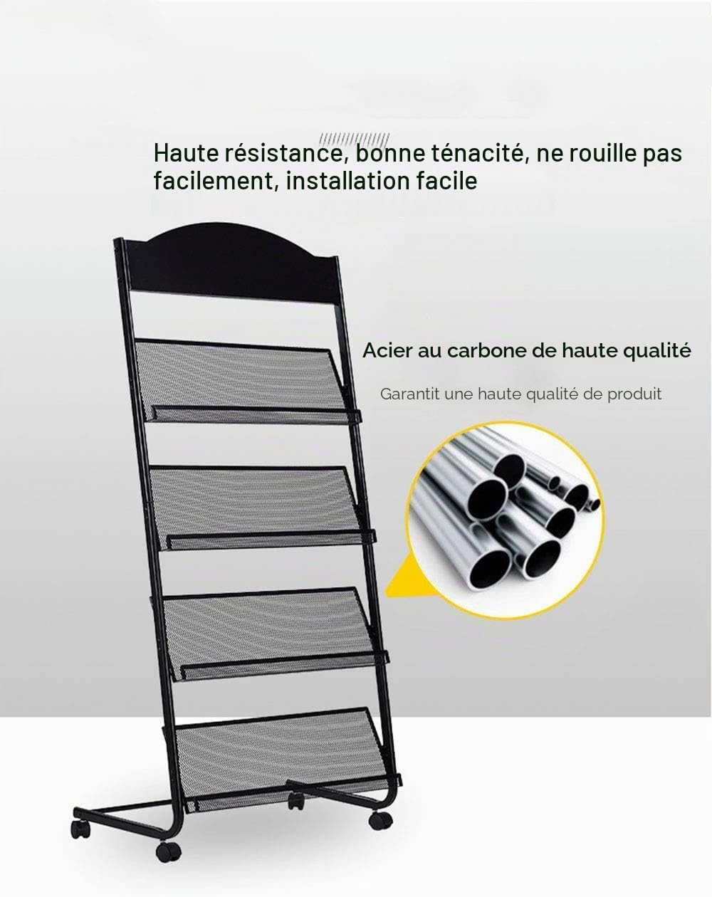 Kelly' Harvest House Porte-revues avec 4 poches - Noir