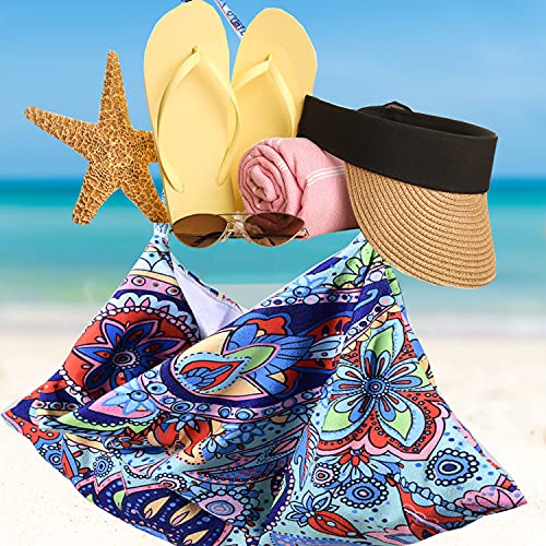 Paisley Beach Chair Cover With Side Pockets Thick And Quick Dry Chaise Lounge Chair Towel Cover For Sun Lounger Pool Sunbathing Garden Beach Hotel No Sliding #TOP5