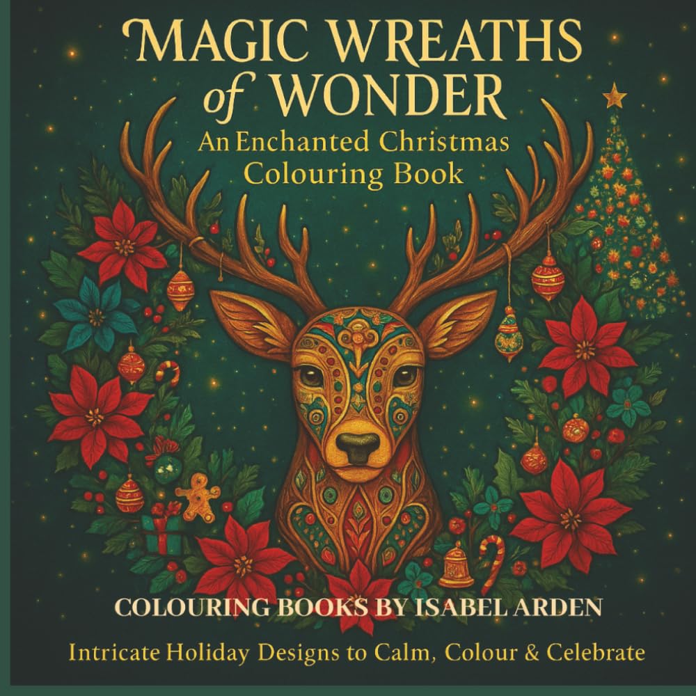 Magic Wreaths of Wonder: An Enchanted Christmas Colouring Book