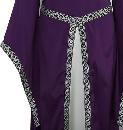 Miniatura 4 de Parlsdy Disfraz medieval de lujo de mujer victoriana, vestido largo de estilo renacentista, vestido irlandés retro para cosplay
