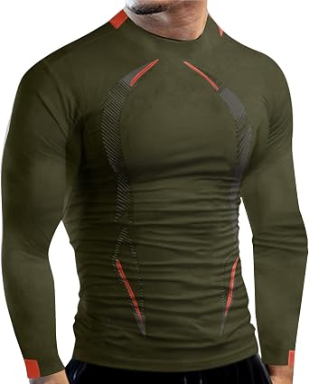 Men's Muscle T-Shirt Stretch Long Sleeve Gym Workout Bodybuilding Training Tee Shirts Casual Quick Dry Tops Blouses