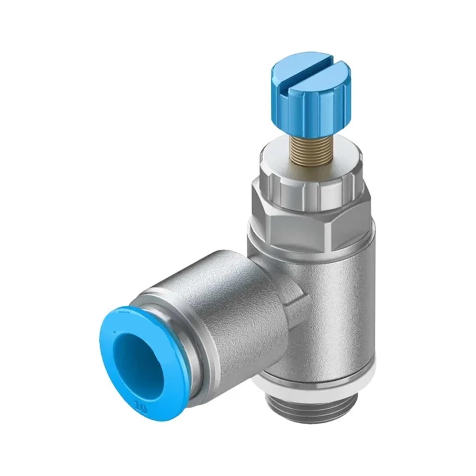 Valvola a farfalla unidirezionale GRLA-1/8-PK-4-B | Controllo di precisione del flusso for sistemi pneumatici(GRLA-1/4-QS-10-D)