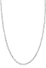 RANKEEF 3/5mm Durable 316L Stainless Steel Chains Silver Mens Chain Non Tarnish Cool Necklace Chains Hypoallergenic Silver Cuban Chain Necklace for Men Men's Jewellery 18/20/22/24/26 Inch
