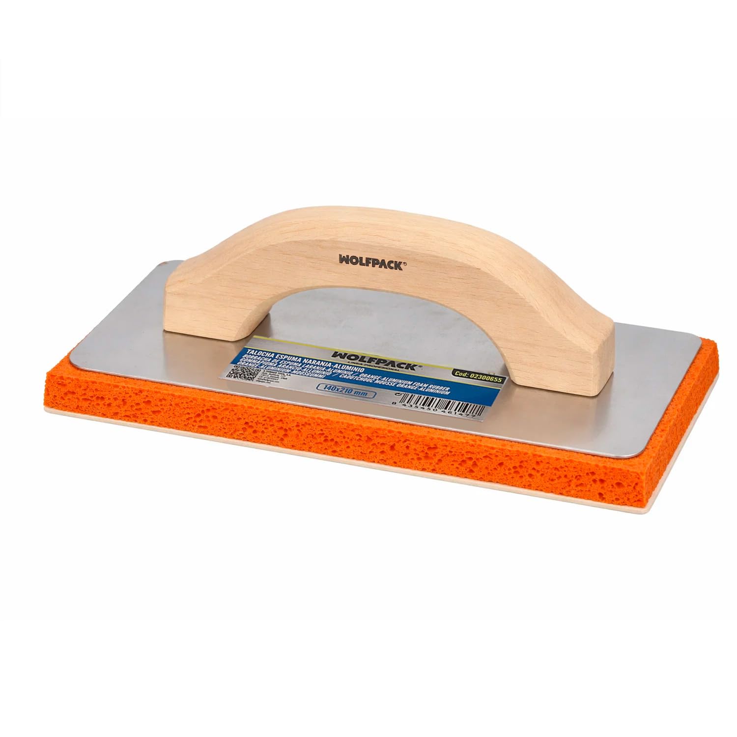 WOLFPACK LINEA PROFESIONAL Talocha Espuma Naranja/Aluminio 14x21cm.