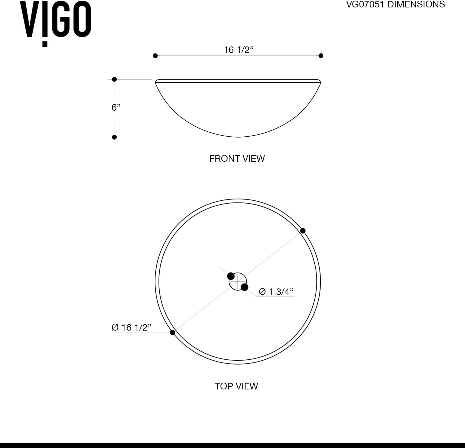 VIGO 17" L -17" W -11" H Giovanni Glass Round Vessel Sink Set in Onyx Gray with Faucet and Drain -VGT1058