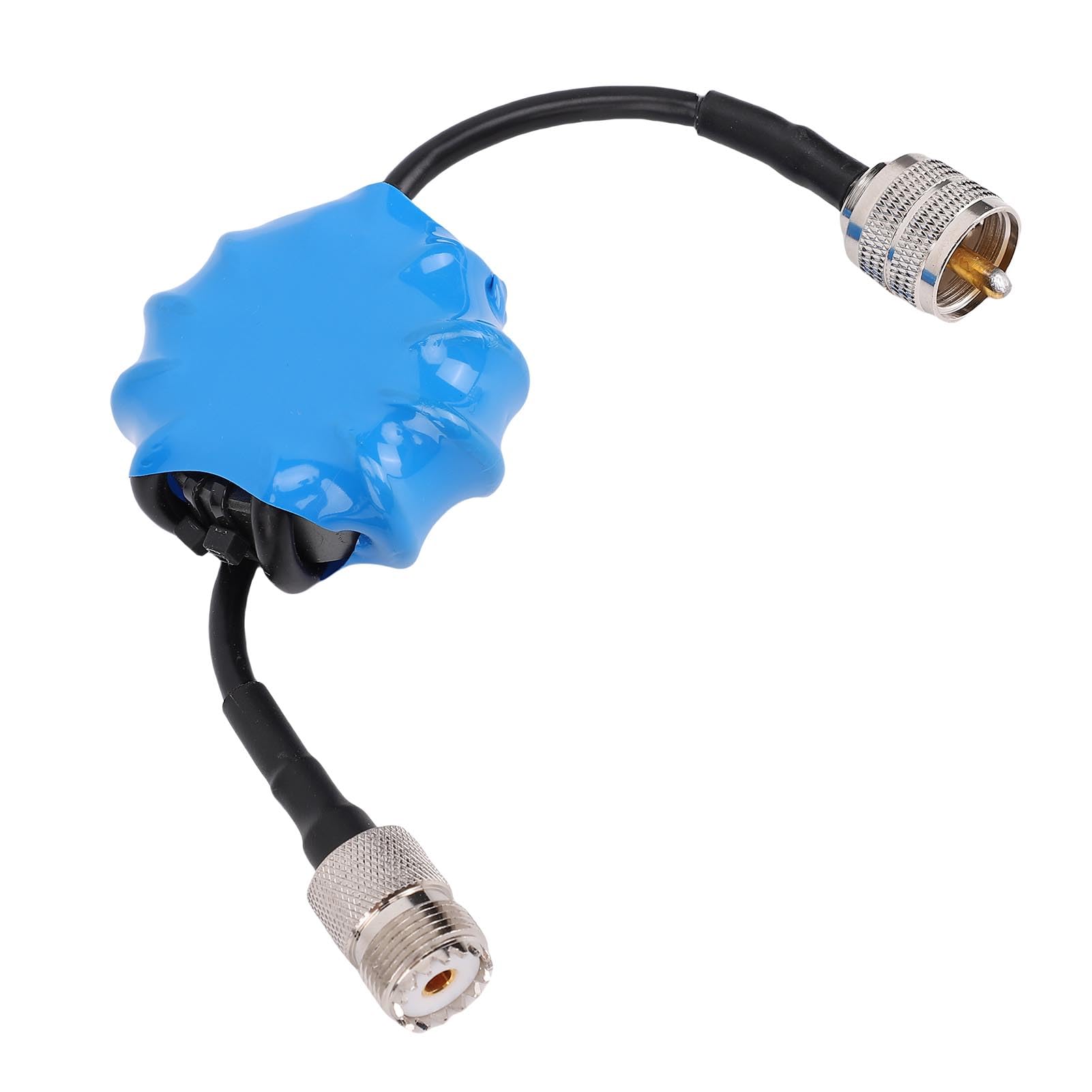 Tosuny EM25 Shortwave Choke Balun, Filtro de Ruido RF de 1.8-30MHz con PL-259 Al Conector SO-239, Choke de Modo Común Pep de 100W para la Comunicación de Antena de Radio Ham