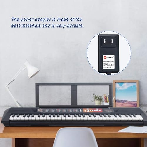 Miniatura 6 de PK Power - Cargador adaptador de CA de 12 V compatible con Yamaha EZ, DD, YPG, DGX, YPT y teclado portátil Series y P Digital Piano (PA130 PSR-E403