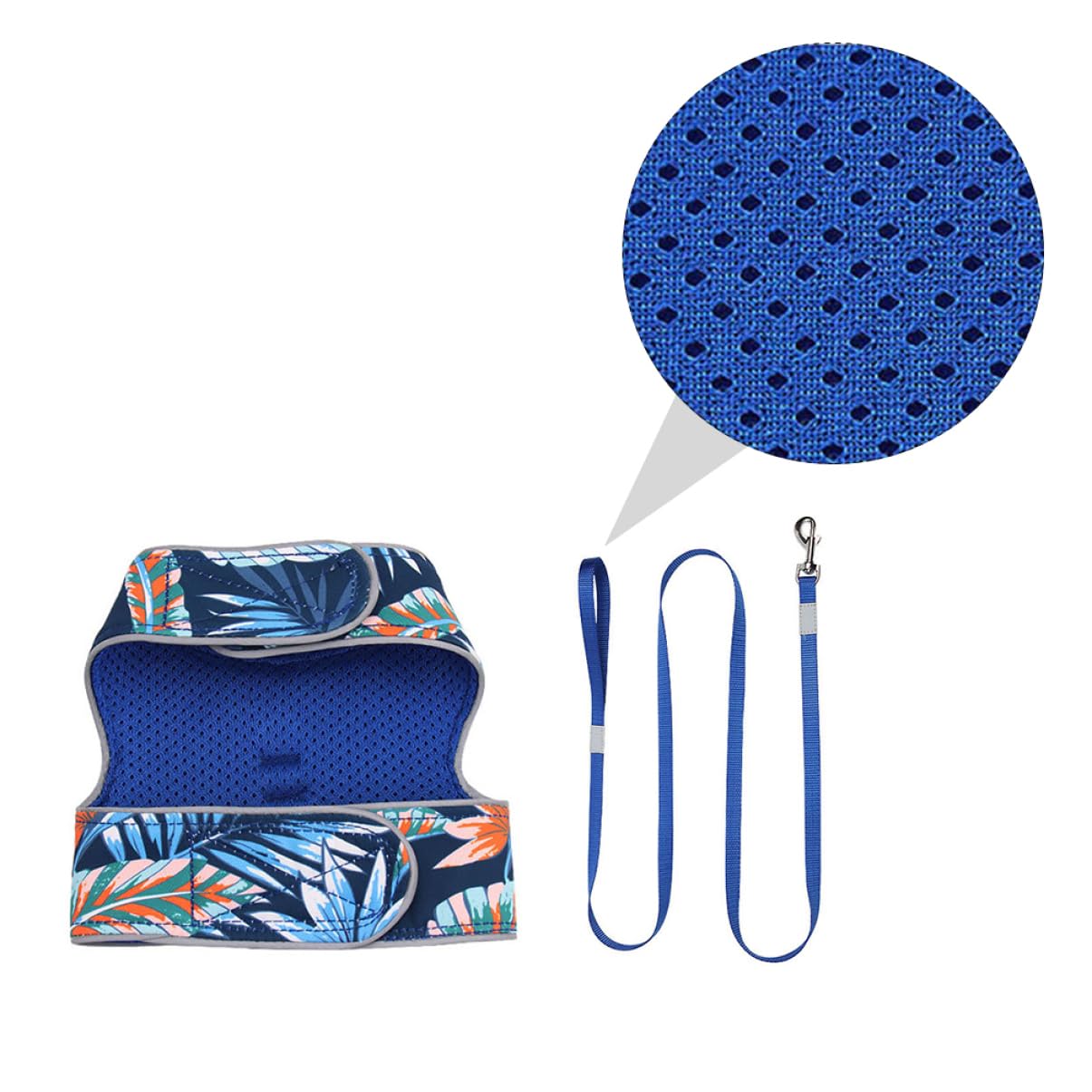 minkissy 3 Juegos Chaleco Reflectante con Correa para Gatos Chalecos Reflectantes Pasear Al Perro Poliéster Mascota