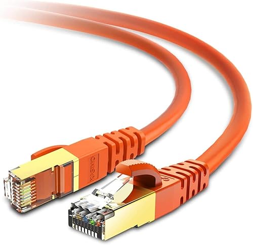 Miniatura 16 de Kasimo - Cable Ethernet CAT 8 para internet más rápido, cable LAN ethernet de alta velocidad, 40 Gbps, 2000 Mhz, Cable SFTP LAN de conexión a Negro