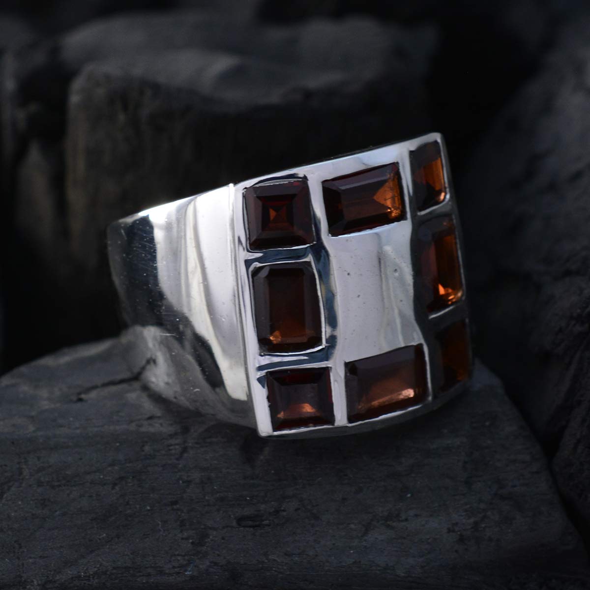 House of Rings Wybierz swój kolor Pierścionek 925 Sterling Silver Ring Multi Shape Ring Handamde Jewelry Easter Ring Pierścionki z kamieniami szlachetnymi dla kobiet i mężczyzn