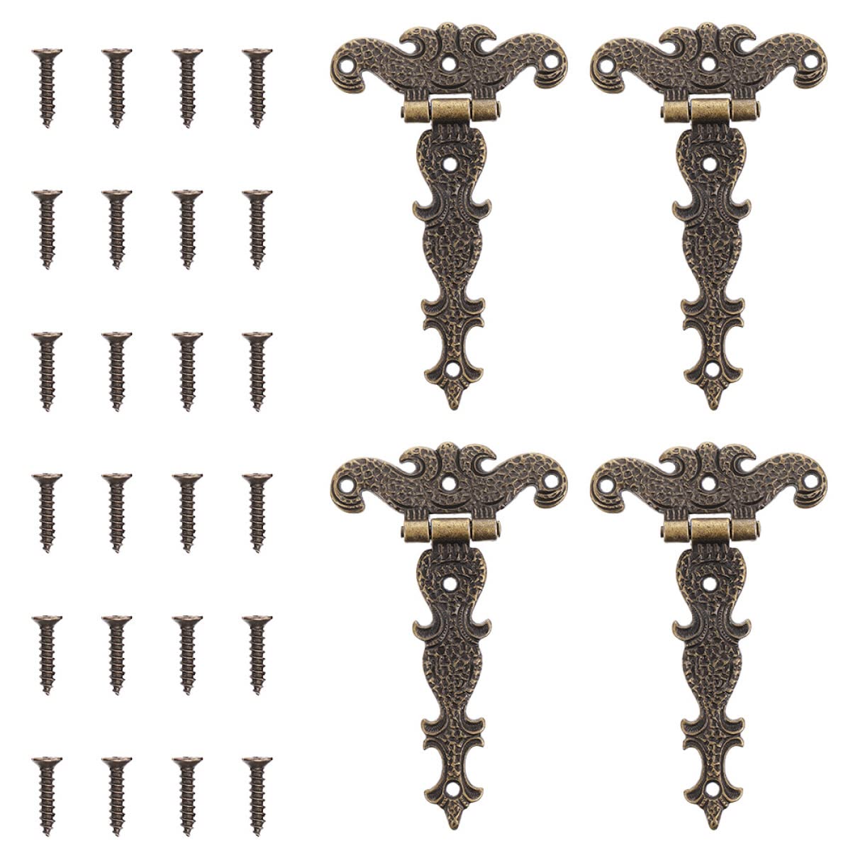 Ferrure de porte de grange et placard rétro en té lourd pour fixation en bois x4
