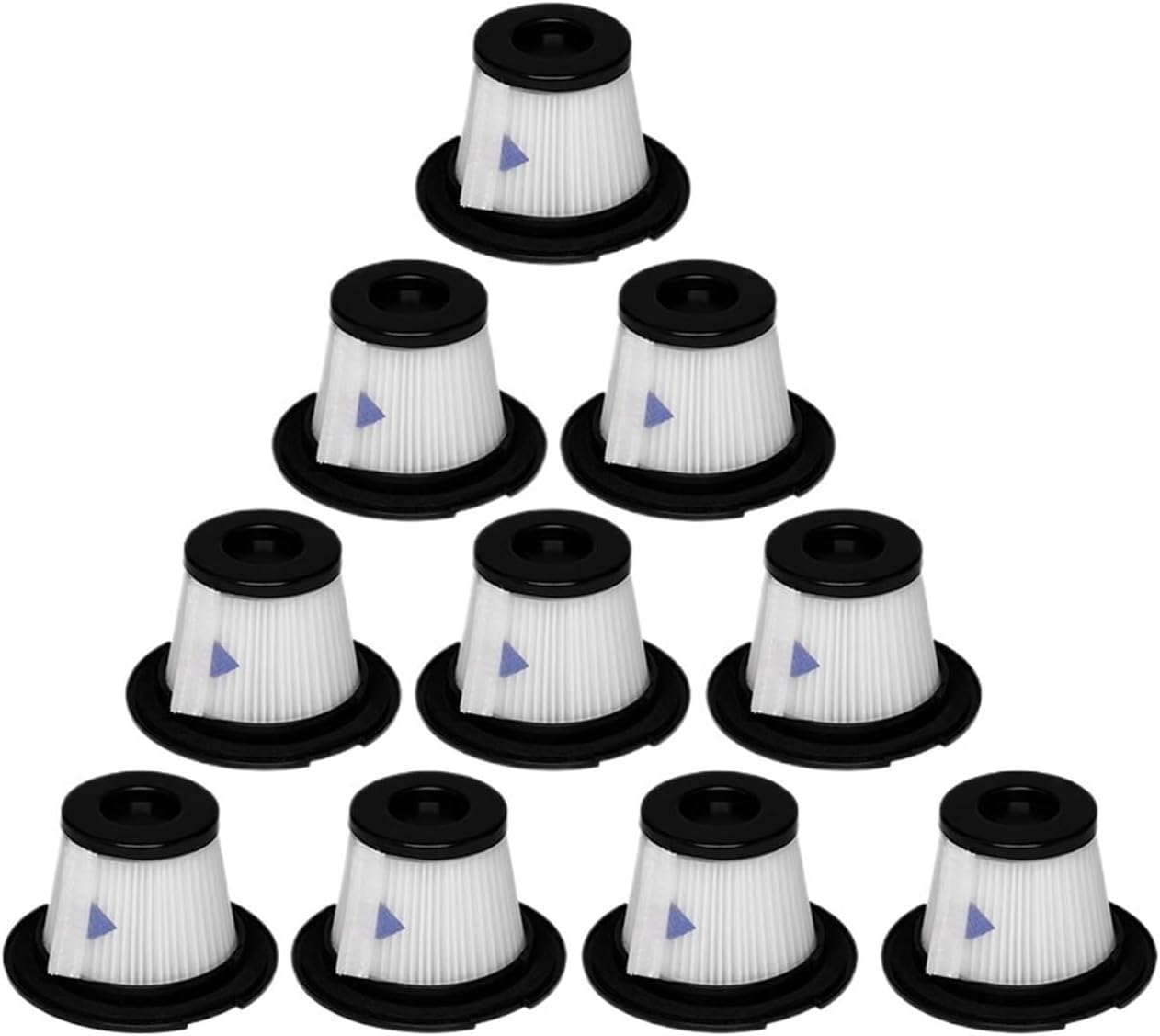 TEidea Compatible for Dibea T6 / C17 / T1 / SC4588 / Compatible for MOOSOO K17 Vacuum Cleaner Hepa Filter Replacement Part Accessory (Color : 10 Pcs)