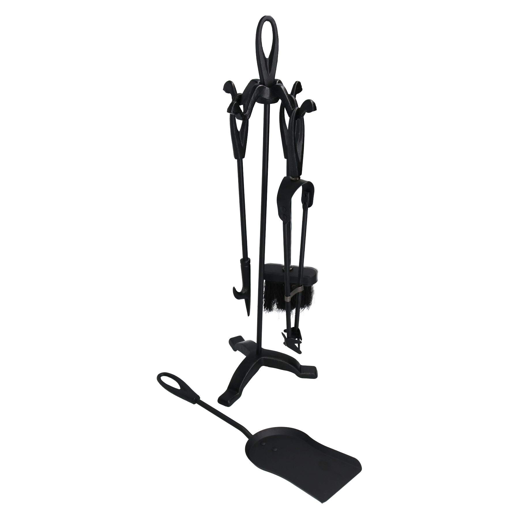 Pinces en fonte pour cheminee lot 5 outils tisonnier poele a bois