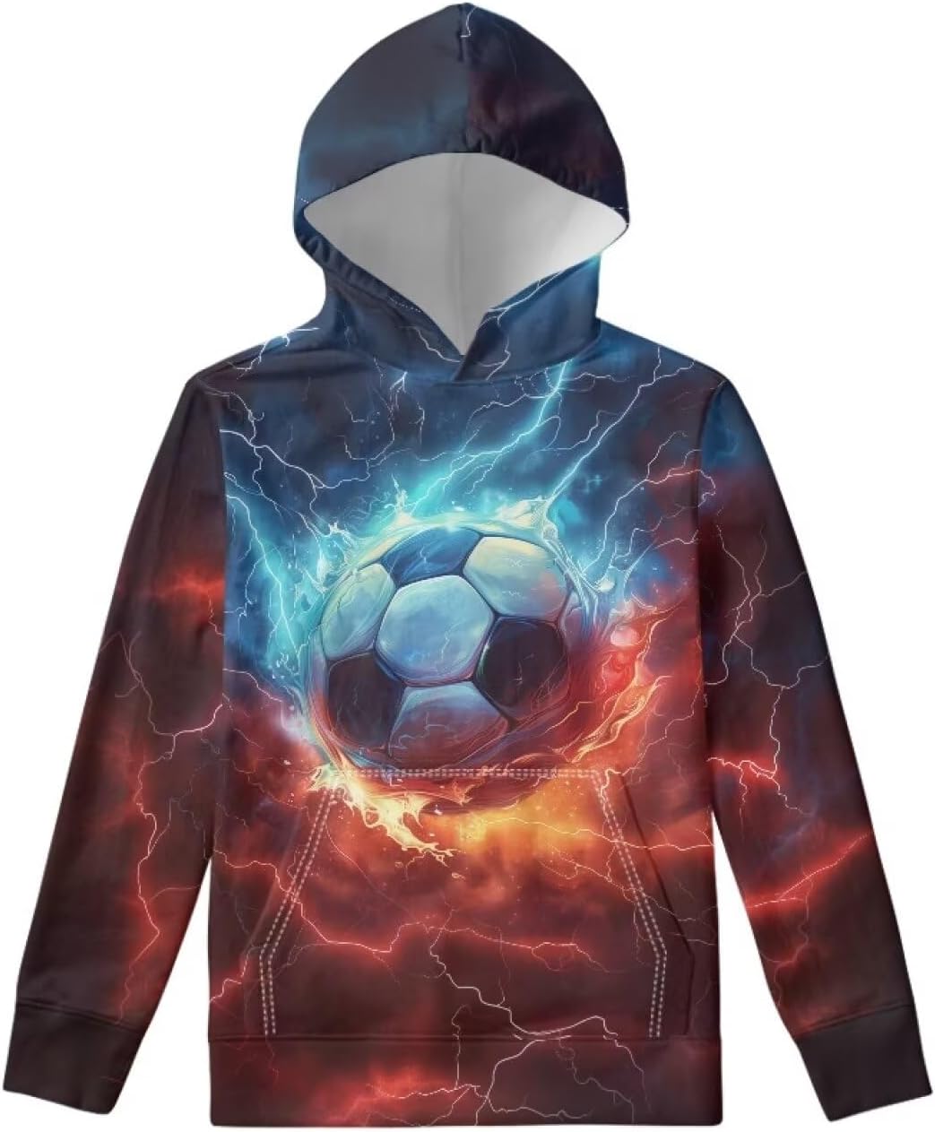 Girls Boys Clothes Hoodies Sweater Jacket Pullover with Hood and Pocket Shirt Age 6-14
