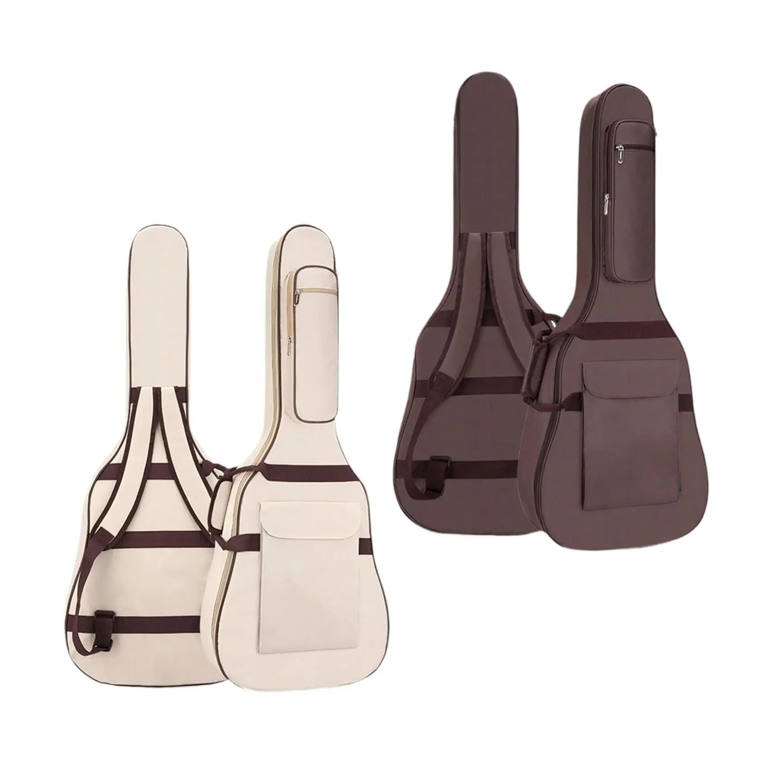 Bolsa de Transporte for Guitarras eléctricas 40-41 Pulgadas con Correa for el Hombro para Guitarra(Coffee)