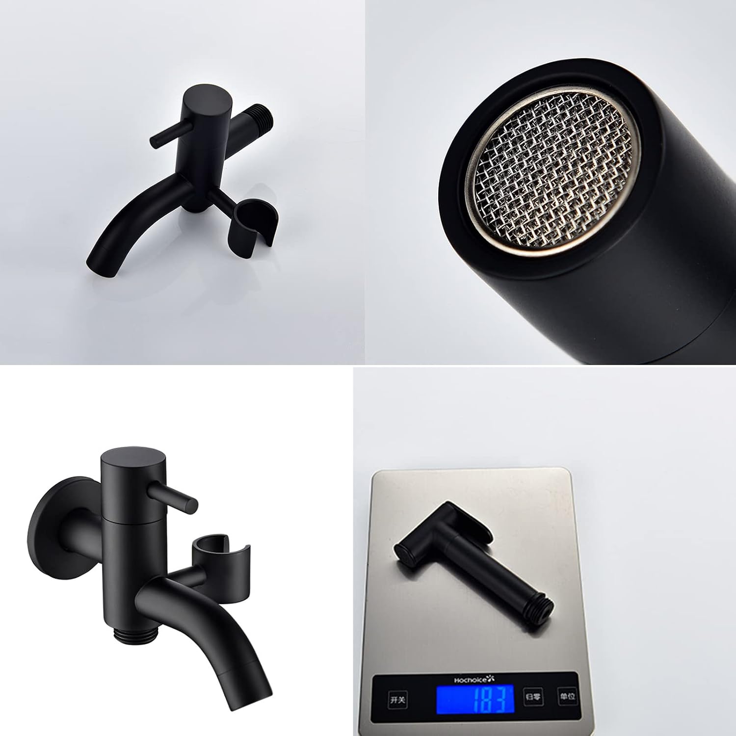 Bidet Sprayer for Toilet,Matte Black Brass Bidet Sprayer Baby Cloth Diaper Sprayer with Bathtub Faucet for Personal Hygiene
