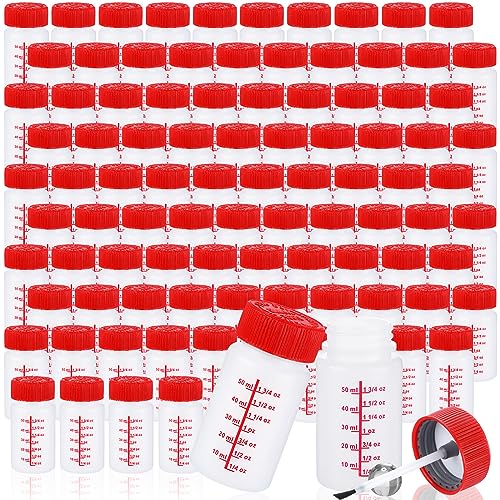 Image of Mumufy Touch up Paint Bottle with Brush Mixing Ball, Red, 60 Pcs