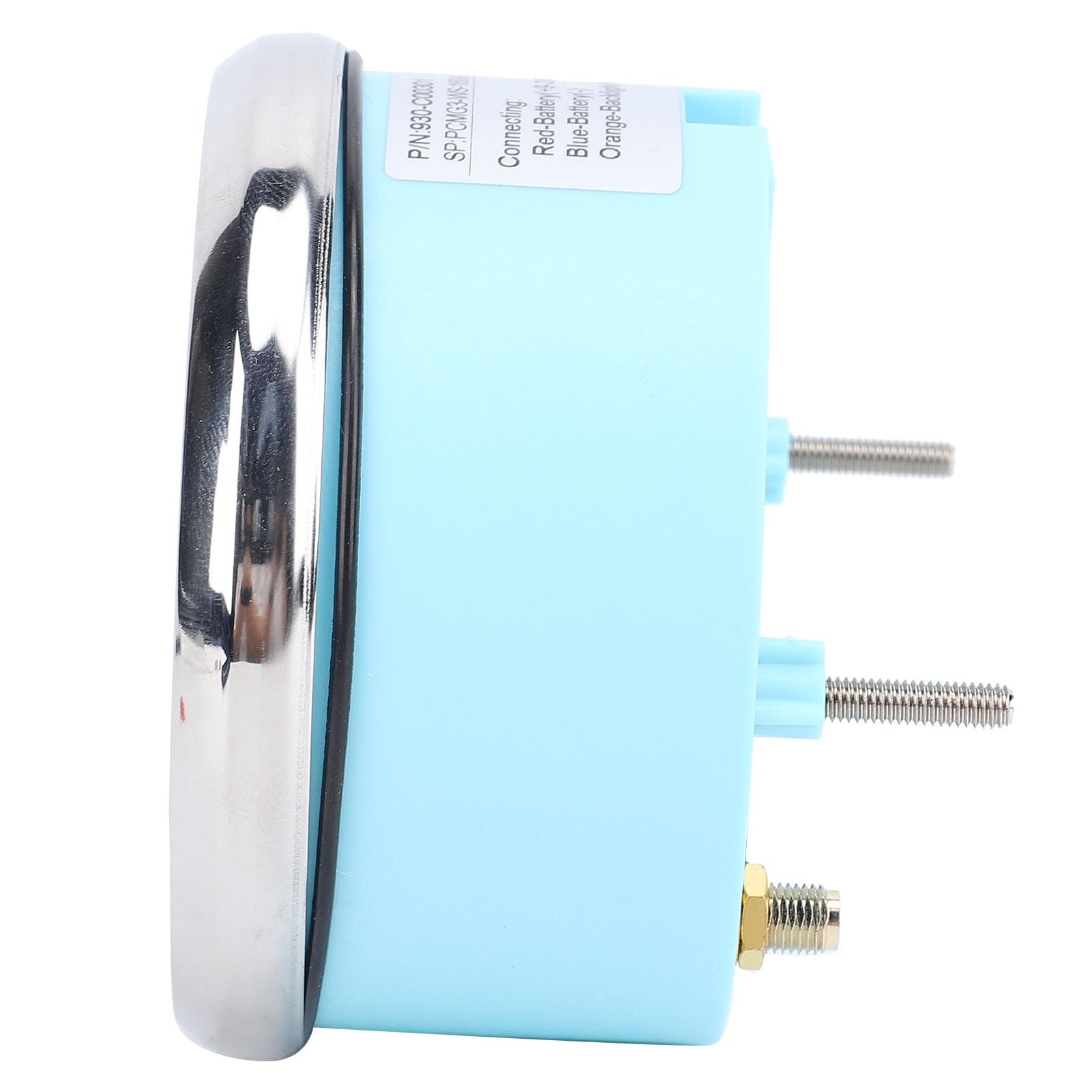 Medidor de RPM Marino, Tacómetro Marino Impermeable IP67 de 9 a 32 V, Antivaho, Retroiluminación de 7 Colores, Esfera Negra, Bisel Plateado para Automóvil (4000RPM)