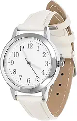 Relógio Analógico Quartzo Com Pulseira De Couro Relógios Femininos À Prova D'Água Para Pulsos Pequenos