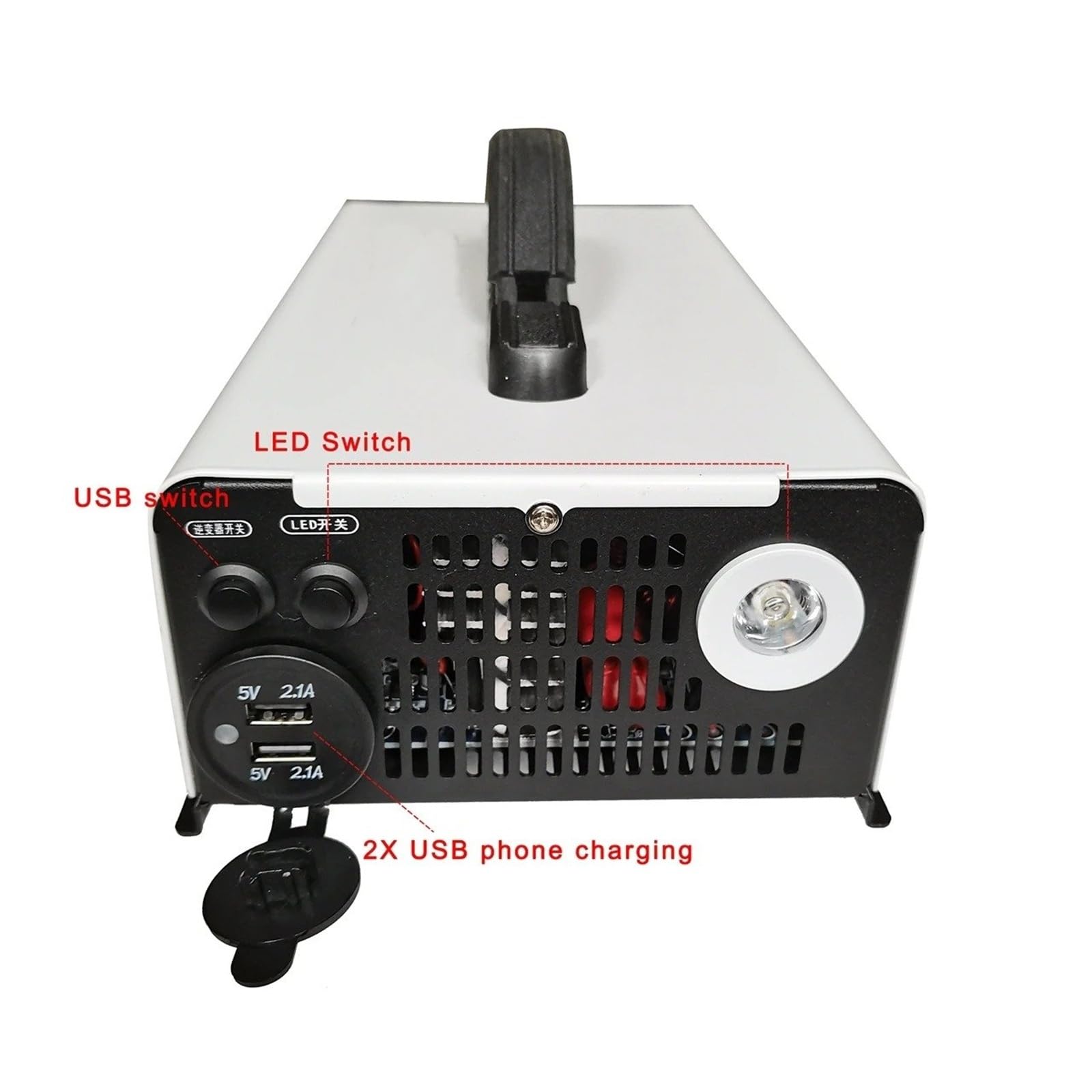 Convertidor inversor Corriente Inversor 12V 220V Banco Portátil Onda Sinusoidal para Pura Solar 3500W 1500W 24V DC 48V 60V AC220V 230v 110V Convertidor Coche