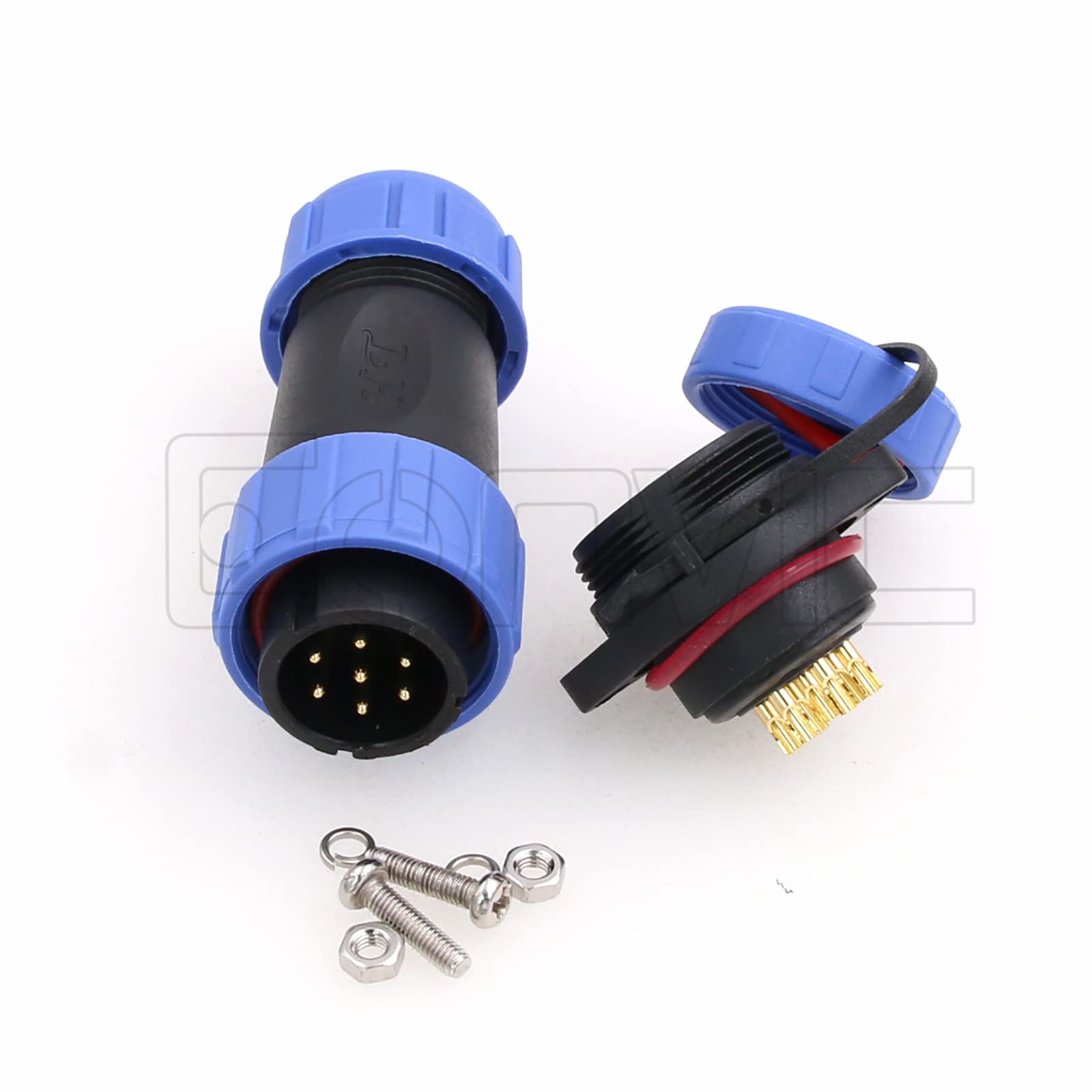 Connecteur Aviation XHE28 7 Broches 25A 380V étanche IP67 - Pour Camping-car, LED, Industriel
