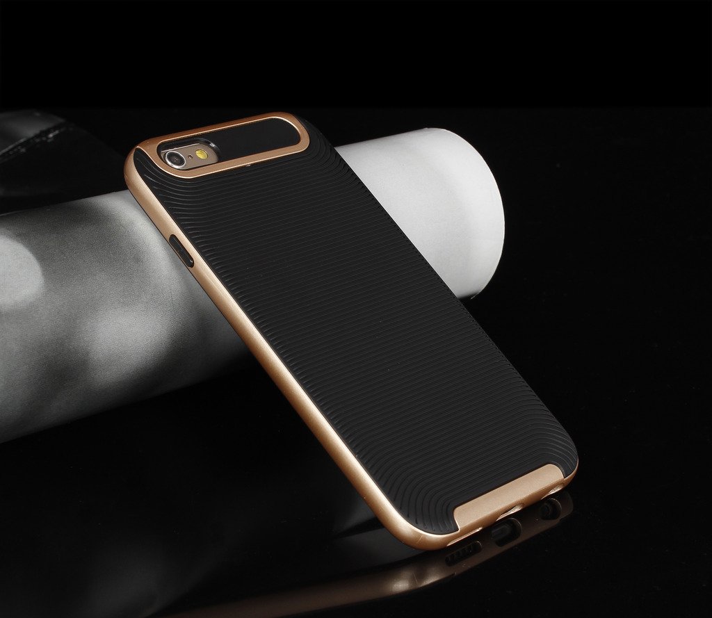 S Legit iPhone 6s Case, Non-Slip Durable Silicone Shock Resistant Extreme Scratch Protection Hybrid Cover for Apple iPhone 6s (2015) / 6 (2014) 4.7-inch - Gold