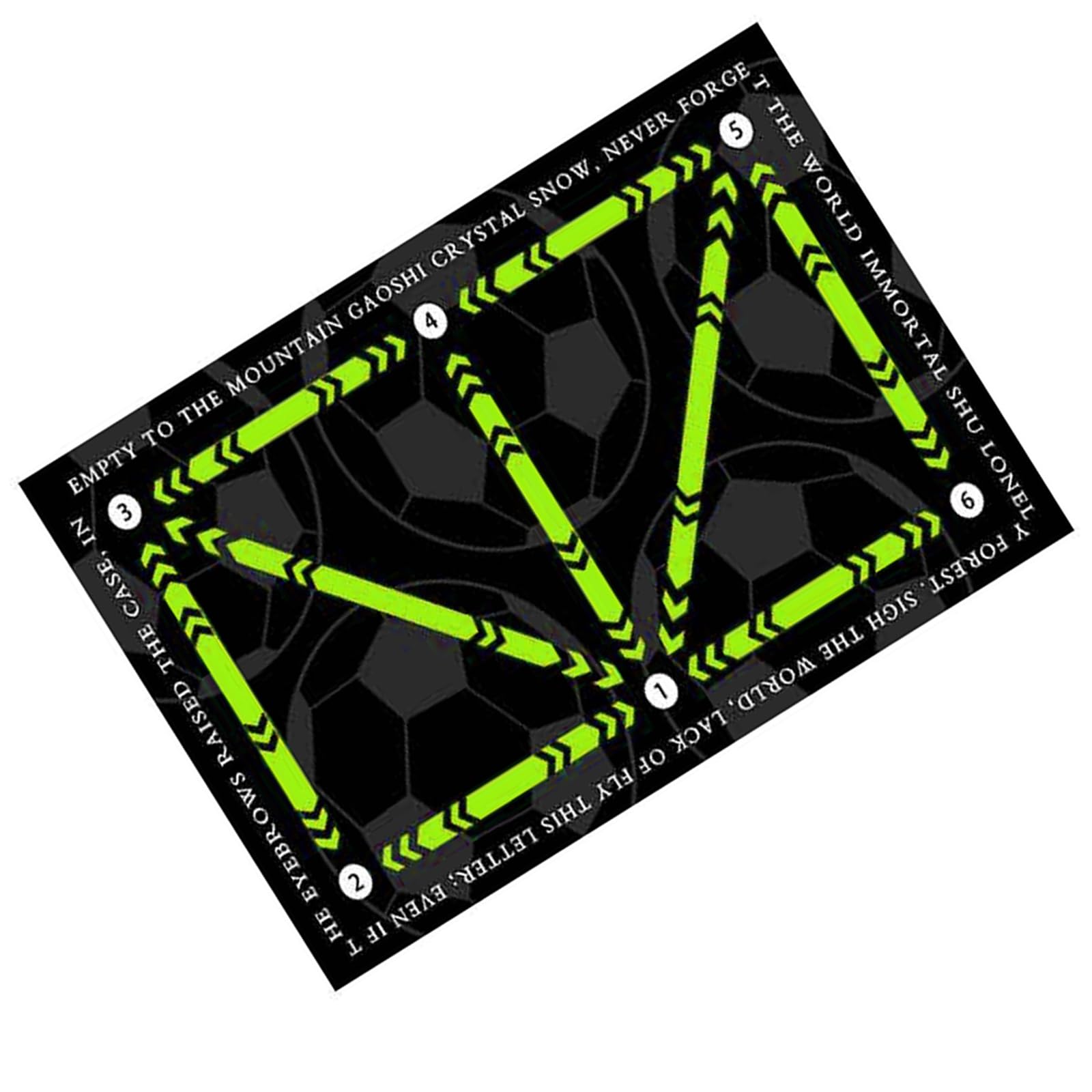 Estera De Entrenamiento De Fútbol,Tapete De Fútbol Antideslizante,Control de Pelota en Tapete Entrenamiento Futbol para Niños,Verde,60 x 90 cm