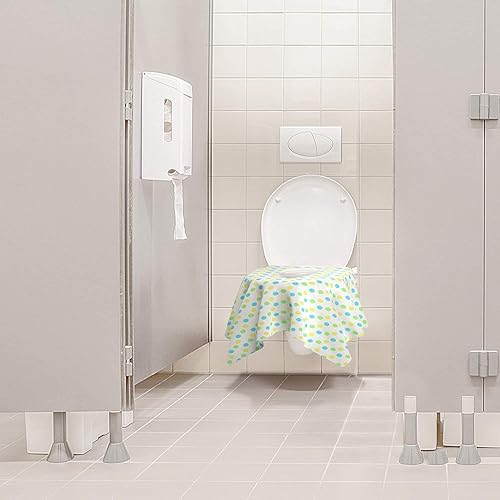 Miniatura 6 de Gimars Paquete de 40 fundas desechables para asiento de inodoro de viaje, extra grandes, envueltas individualmente, portátiles, antideslizantes,