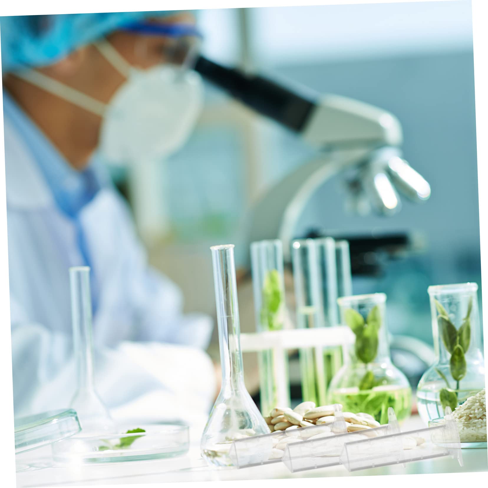 Cabilock 500piezas Tubos De Centrífuga Pequeños De Plástico Con Tapa Para Experimentos Laboratorio Tubos De Ensayo Para Ciencias Con Graduación Recipientes Para Muestras