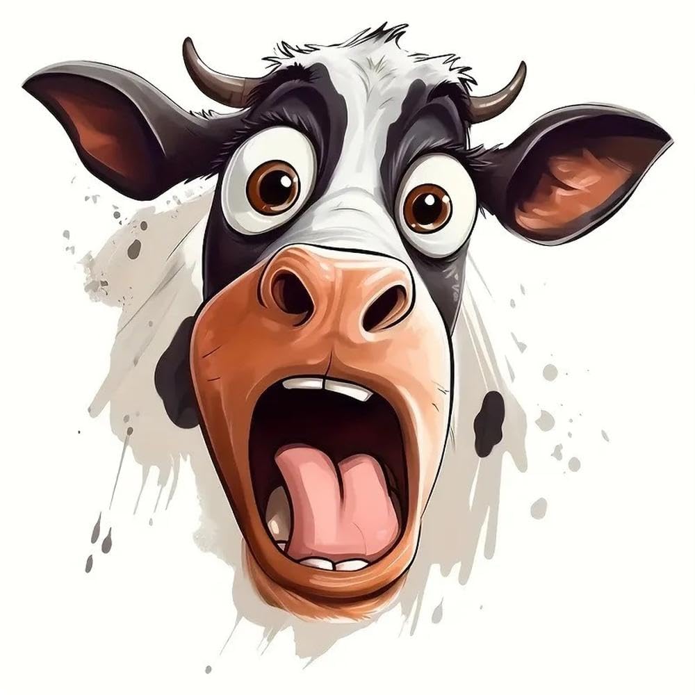Cow Decals PVC Material Multi Surface Adhesive Stickers for Cars Motorcycles Laptops