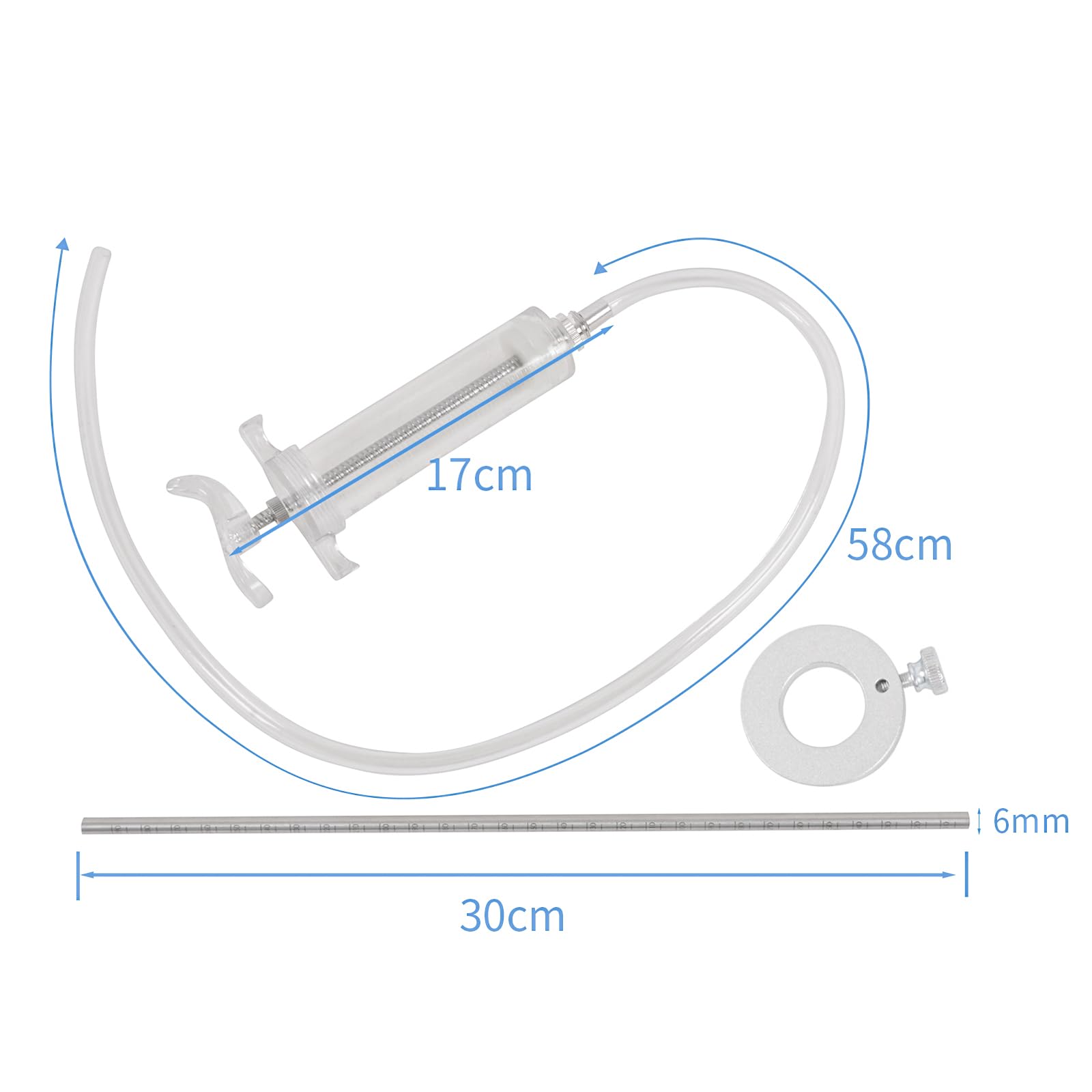 MOTO4U Kit di attrezzi per manutenzione forcella moto (strumento indicatore livello olio forcella e compressore molla forcella), per la manutenzione della moto e la sintonizzazione delle sospensioni