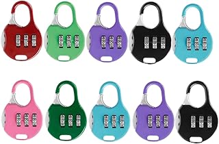 Password Lock Customs 10pcs Password Padlock Cute Durable Useful Practical Security Combination Lock Colorful Password Padlock Metal Padlock Colorful Combination Lock