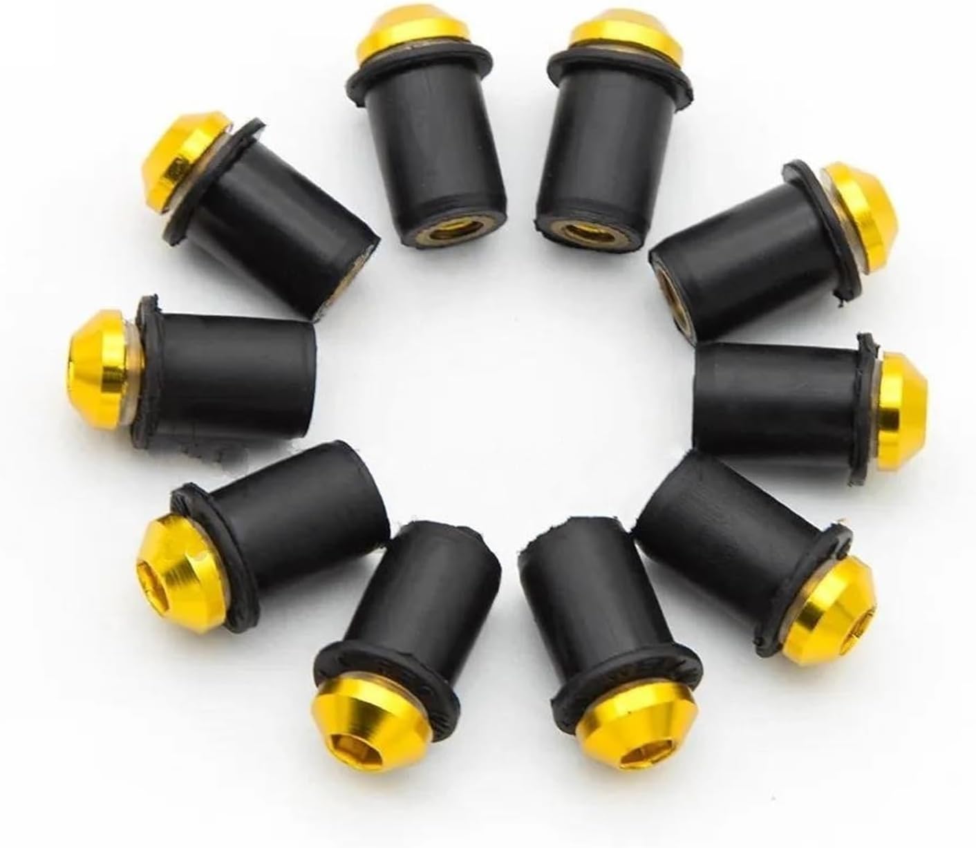 Windshield Nuts Bolts Motorcycle Windshield Bolts Kit For For Ninja 400 650R ER6F ER6N ER5 Fairing Bolt Set Screws And Nuts Fasteners Motobike Aluminum Fairing
